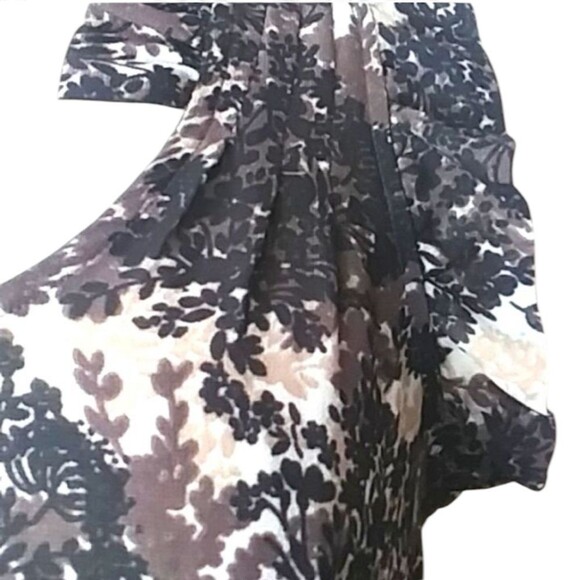 Converse Blouse Sheer Camouflage Floral Tree Shadows All Over Print Y2K S - Picture 4 of 12
